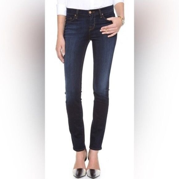 J Brand Skinny Jeans 26 Low Rise Palisade Dark Wash Denim Blue - Picture 1 of 8